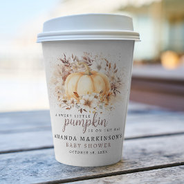 甘い小さなカボチャ中性ベビーシャワー紙 紙コップ