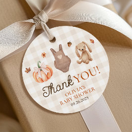 甘い小さなカボチャ中立秋赤ちゃんシャワー フェイバータグ