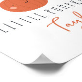 甘い小さなカボチャ名前をカスタムする ポスター (角)