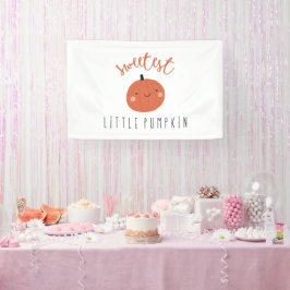 甘い小さなカボチャ屋内バナーサインパーティー 横断幕