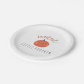 甘い小さなカボチャ紙プレートベビーシャワー ペーパープレート (アングル)