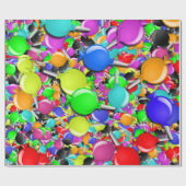 甘い小さなキャンディスカー ラッピングペーパー (フラット)