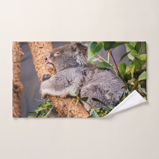 甘い小さなコアラ バスタオルセット (ハンドタオル)
