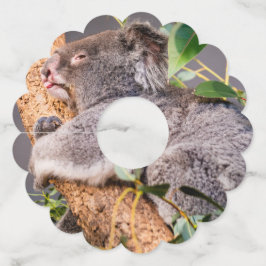 甘い小さなコアラ ワイングラスタグ