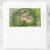 甘い小さなシャムロックシール 長方形シール (バッグ)