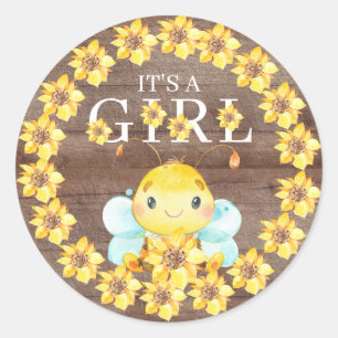 甘い小さなハチミツバメそれが女の子の好意クラシックR ラウンドシール