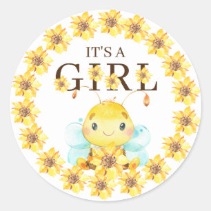 甘い小さなハチミツバメそれが女の子の好意 ラウンドシール