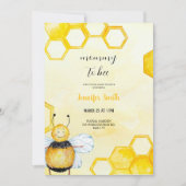甘い小さなハニーバビシャワー招待状 招待状 (正面)