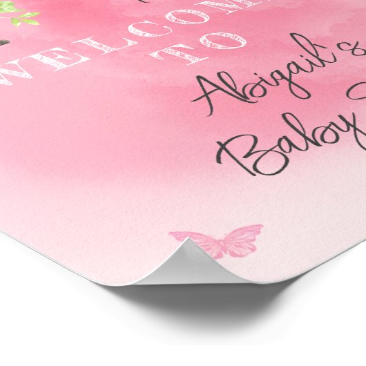 甘い小さなバニーが赤ちゃんシャワーの途中にある ポスター (角)