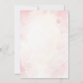 甘い小さなバニーが赤ちゃんシャワーの途中にある 招待状 (裏面)