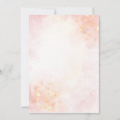 甘い小さなバニーが途中ベビーシャワーInv 招待状 (裏面)