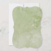 甘い小さなバニーのウサギの赤ちゃんシャワー 招待状 (裏面)