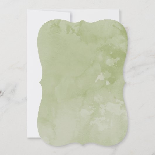 甘い小さなバニーのウサギの赤ちゃんシャワー 招待状 (裏面)