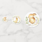 甘い小さなバニーのベビーシャワー コンフェッティ (正面)