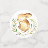 甘い小さなバニーのベビーシャワー コンフェッティ (スモール正面)