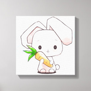 甘い小さなバニーキャンバスプリント キャンバスプリント