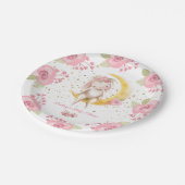 甘い小さなバニーベビーガールシャワー ペーパープレート (アングル)