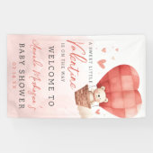 甘い小さなバレンタインの赤ちゃんシャワーへようこそ 横断幕 (横)