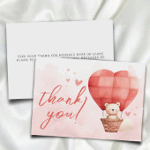 甘い小さなバレンタインザウェイフラット サンキューカード