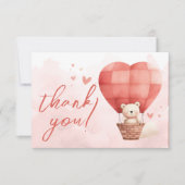 甘い小さなバレンタインザウェイフラット サンキューカード (正面)