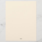 甘い小さなピンクの花 レターヘッド (裏面)