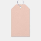 甘い小さなピーチフルーツ赤ちゃんシャワーありがとう ギフトタグ (裏面)