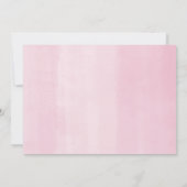 甘い小さなピーナッツ象の月女の子の赤ちゃんシャワー 招待状 (裏面)