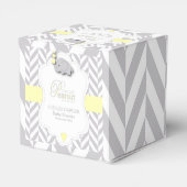 甘い小さなピーナッツ象の赤ちゃんシャワー フェイバーボックス (裏面サイド)