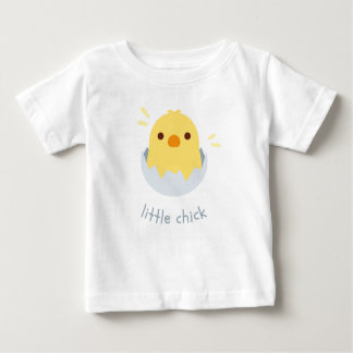 甘い小さなピーパー：白かわいいチックスベビーティー ベビーTシャツ