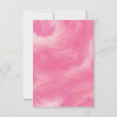 甘い小さなベビーキャンディフレーム女の子ベビーシャワー サンキューカード (裏面)