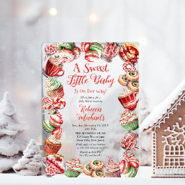 甘い小さなベビーキャンディフレーム赤ちゃんシャワー アクリル招待状