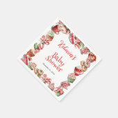 甘い小さなベビーキャンディフレーム赤ちゃんシャワー スタンダードカクテルナプキン (角)