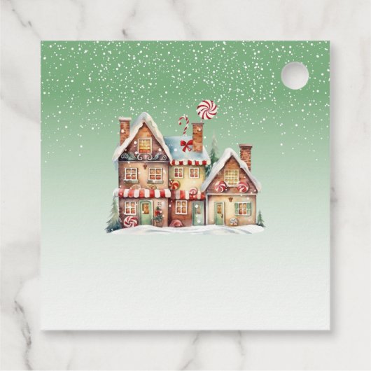 甘い小さなベビーキャンディフレーム赤ちゃんシャワー フェイバータグ (裏面)