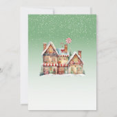 甘い小さなベビーキャンディフレーム赤ちゃんシャワー 招待状 (裏面)