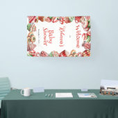 甘い小さなベビーキャンディフレーム赤ちゃんシャワー 横断幕 (トレードショー)