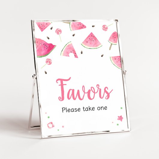 甘い小さなベビースイカ赤ちゃんシャワーの好意 ポスター