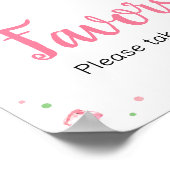 甘い小さなベビースイカ赤ちゃんシャワーの好意 ポスター (角)