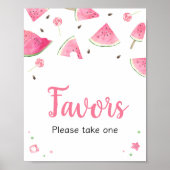 甘い小さなベビースイカ赤ちゃんシャワーの好意 ポスター (正面)