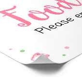 甘い小さなベビースイカ赤ちゃんシャワー食品 ポスター (角)