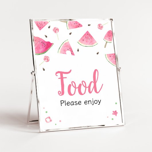 甘い小さなベビースイカ赤ちゃんシャワー食品 ポスター