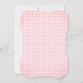 甘い小さなベビーピンク弓ガールベビーシャワー 招待状 (裏面)