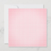 甘い小さなベビーピンク弓ガールベビーシャワー 招待状 (裏面)