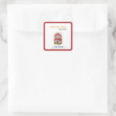 甘い小さなマッシュルームの妖精が途中にある スクエアシール (バッグ)