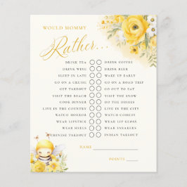 甘い小さなミツバチなら、ママはむしろゲームをする