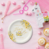 甘い小さなミツバチの赤ちゃんシャワー ペーパープレート (パーティー)