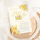 甘い小さなミツバチの赤ちゃんシャワー 招待状