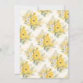 甘い小さなミツバチの赤ちゃんシャワー 招待状 (裏面)