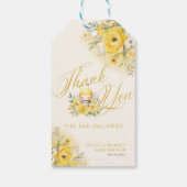 甘い小さなミツバチ赤ちゃんシャワーありがとう ギフトタグ (裏面)