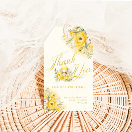 甘い小さなミツバチ赤ちゃんシャワーありがとう ギフトタグ