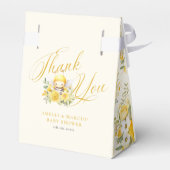 甘い小さなミツバチ赤ちゃんシャワーありがとう フェイバーボックス (裏面サイド)